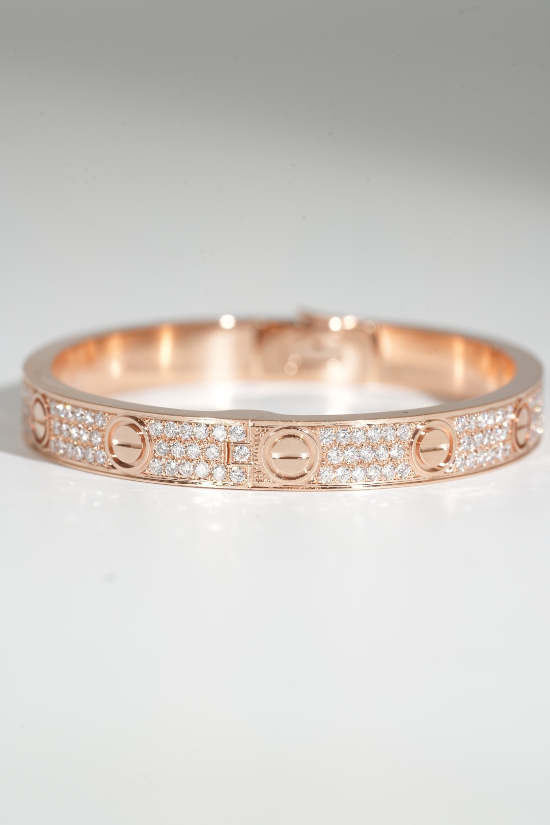 Cartier Wide Pavé Diamond Bangles