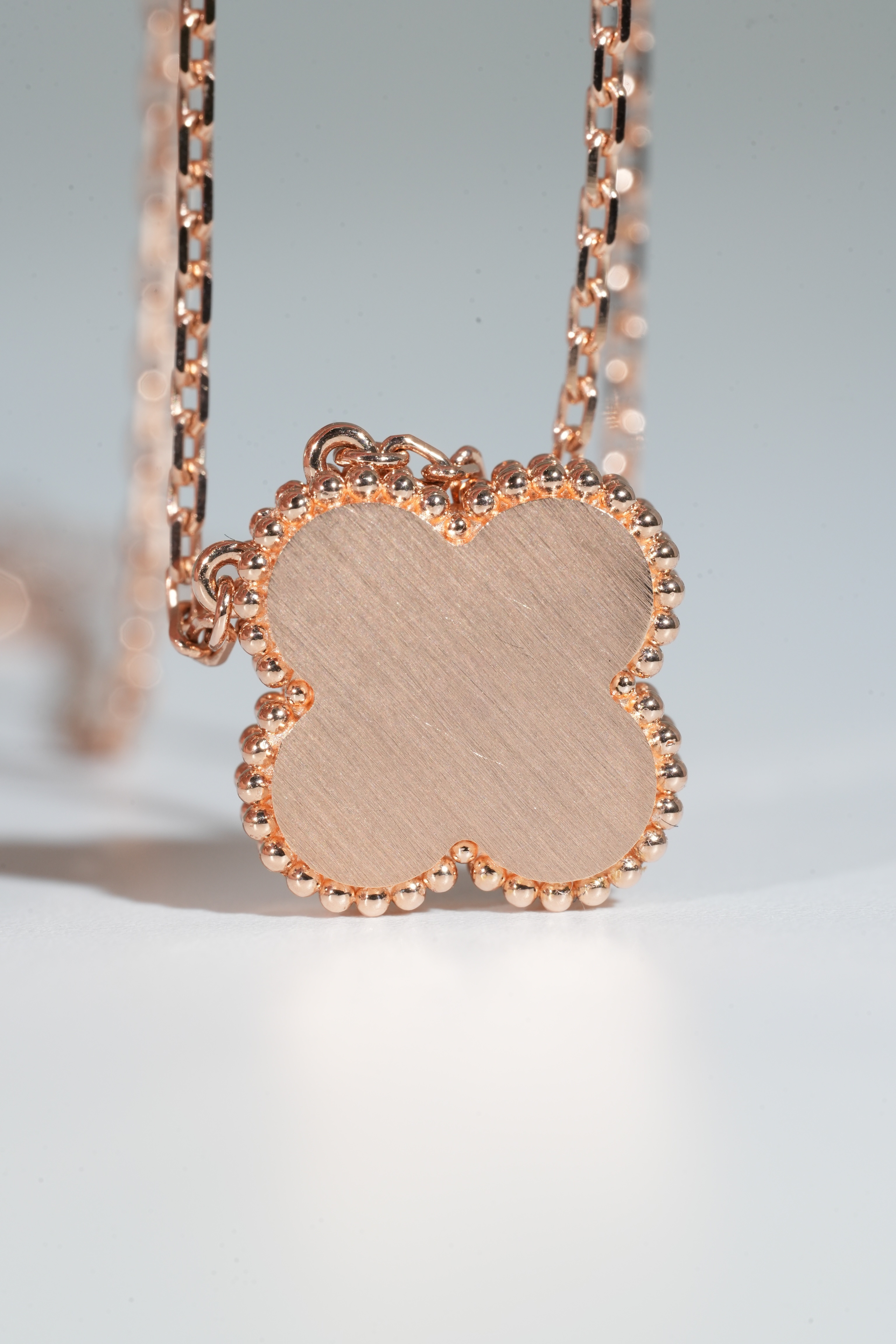 VCA Christmas Limited-Edition Pink Mother-of-Pearl Necklace