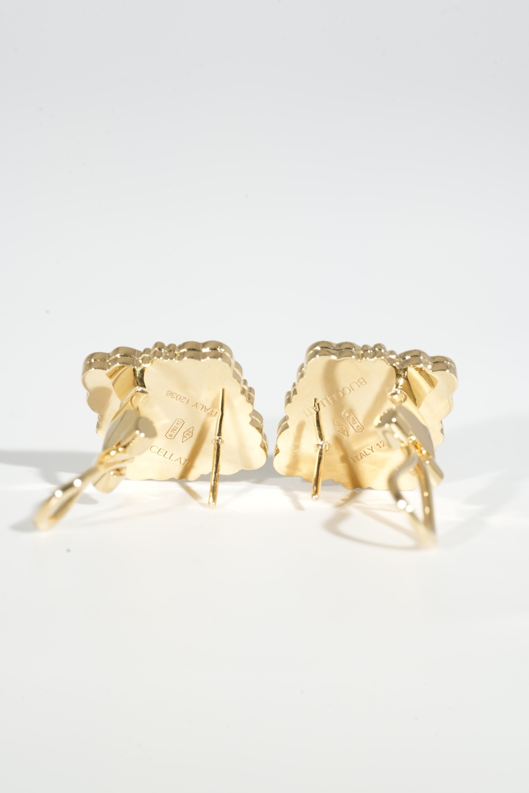 Buccellati Green Enamel Earrings