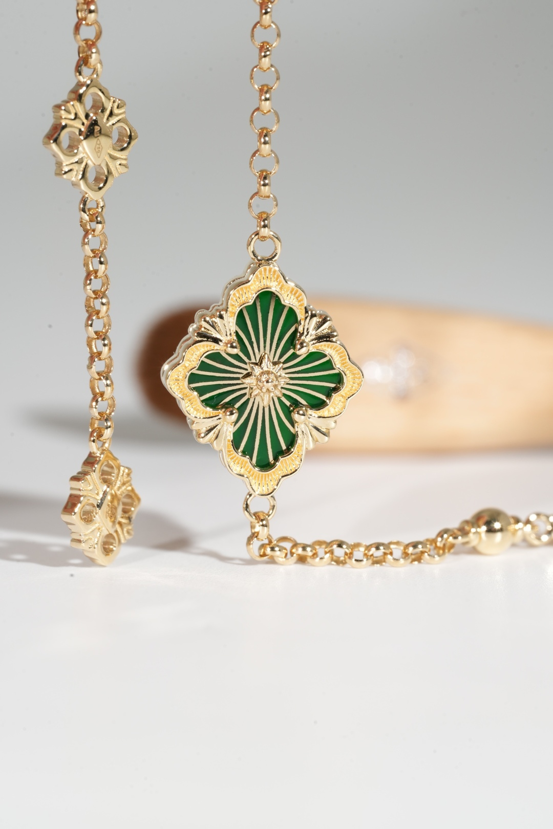 Buccellati Green Enamel Bracelet