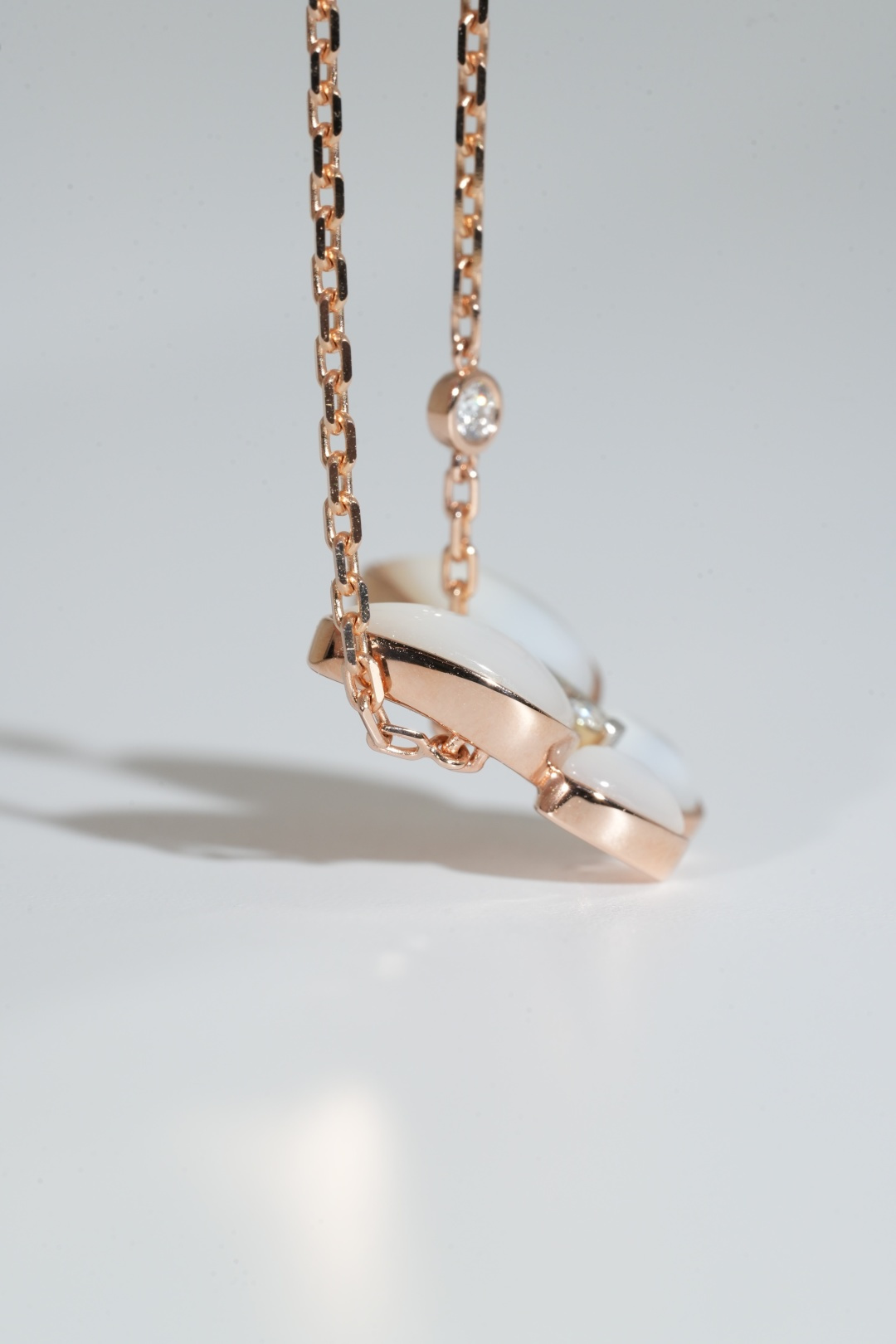 VCA Mother-of-Pearl Butterfly Pendant Necklace