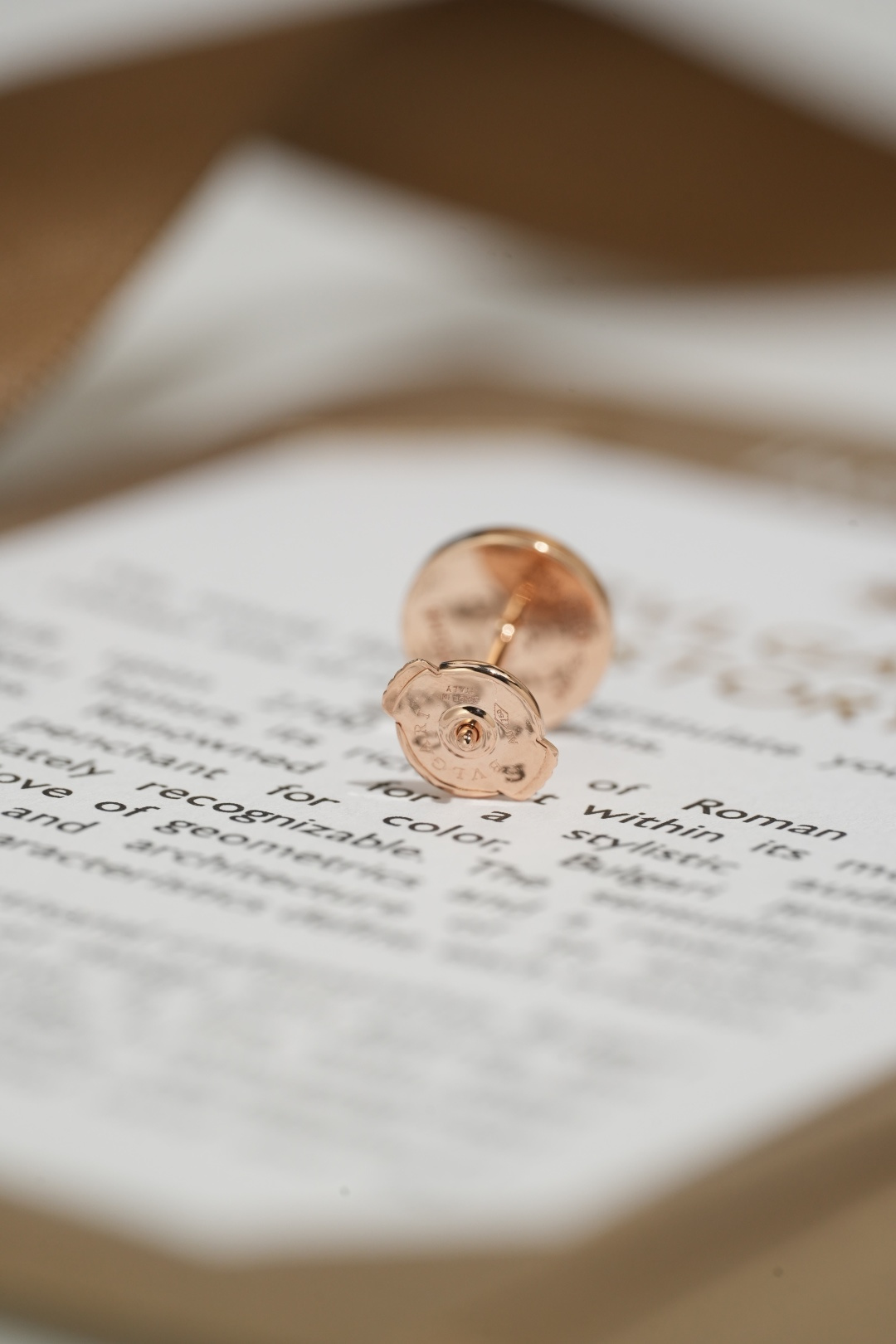 BVLGARI Black Onyx Round Earrings