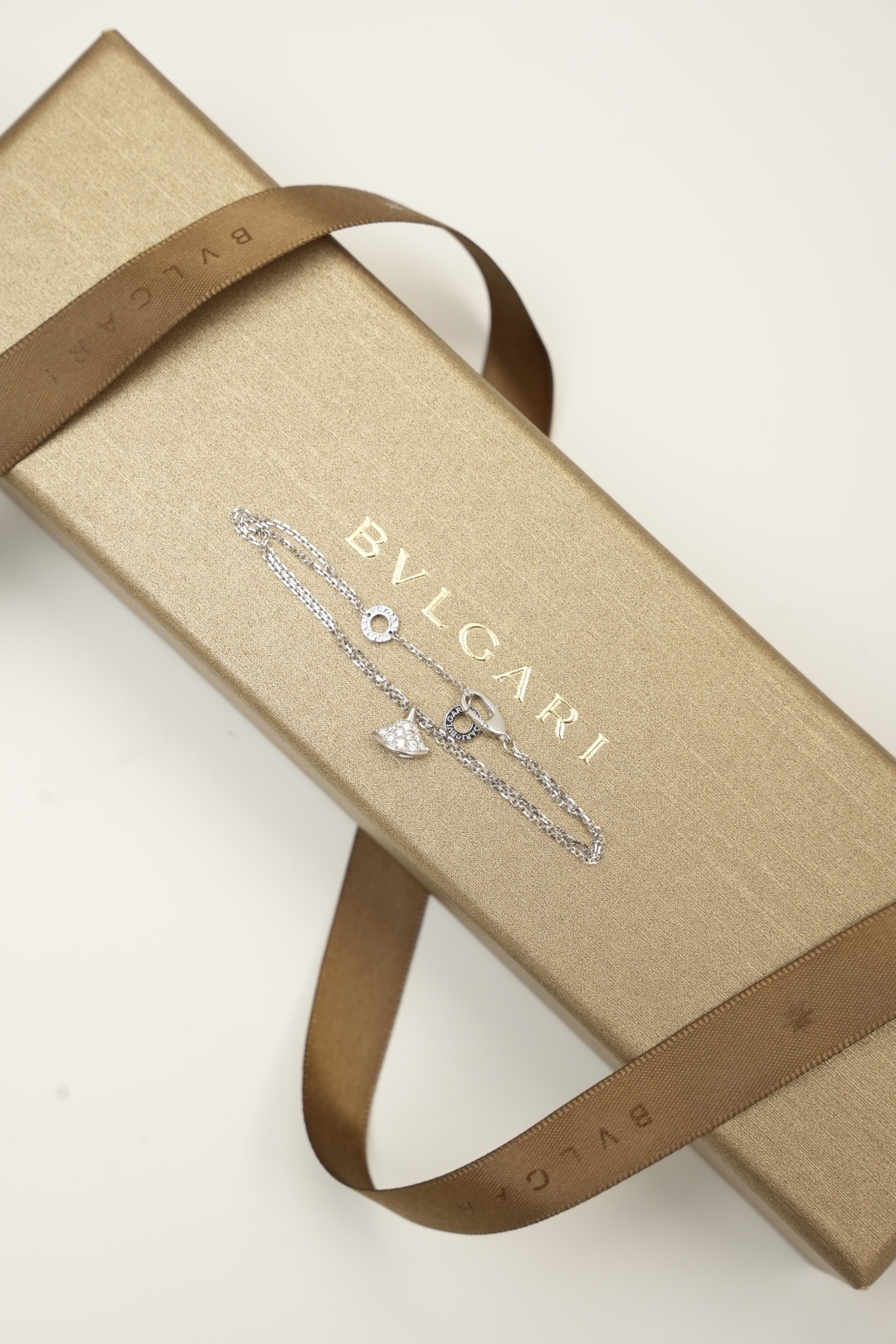 BVLGARI Mini Full-diamond Fans Bracelet