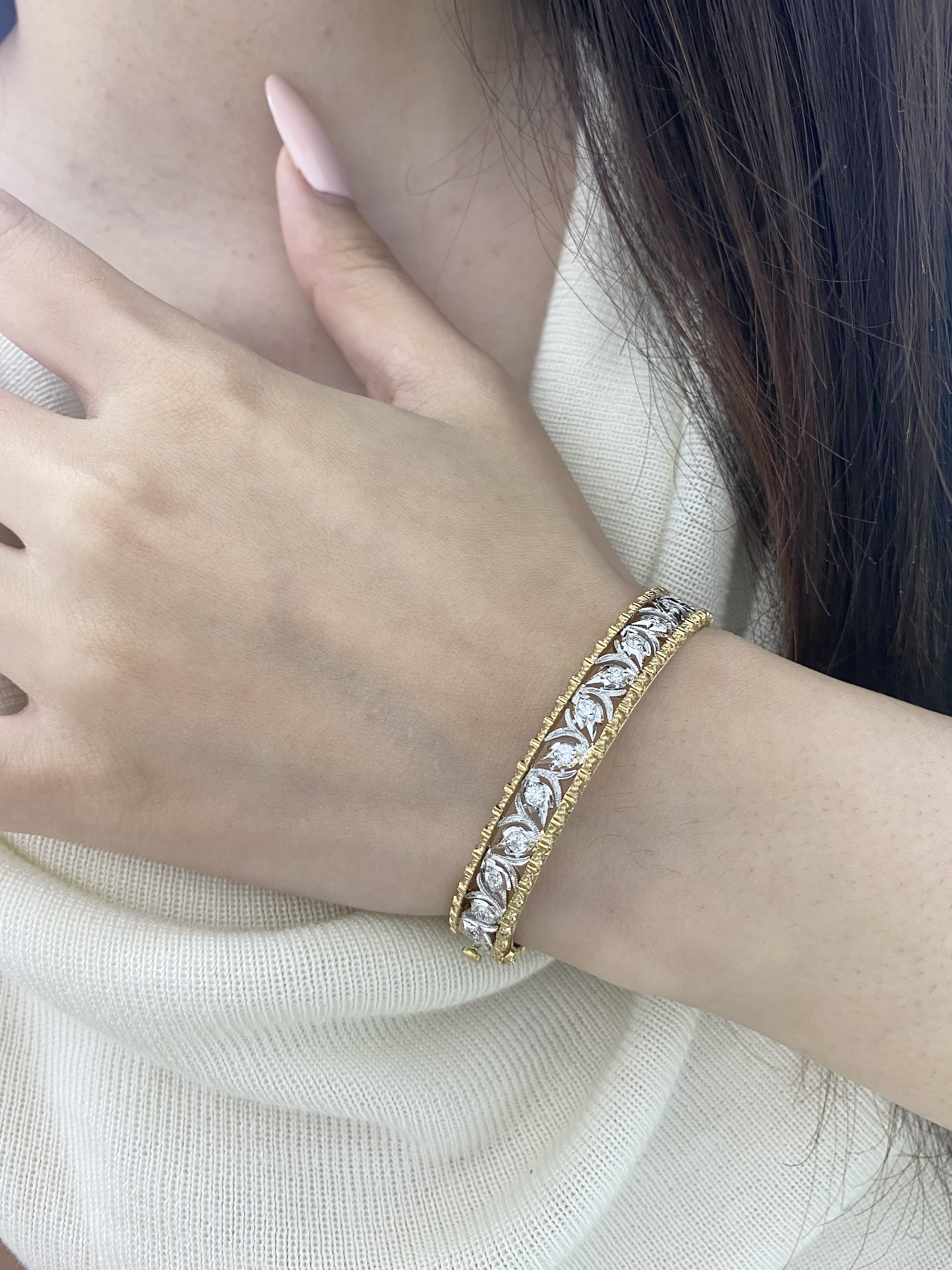 Boucheron Leaf-pattern Openwork Bracelet