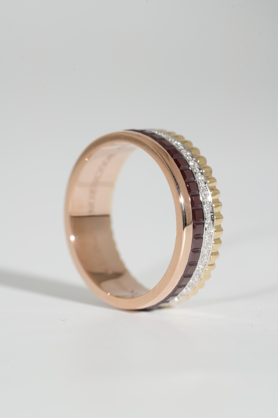 Boucheron Four-Layer Black Ceramic Ring