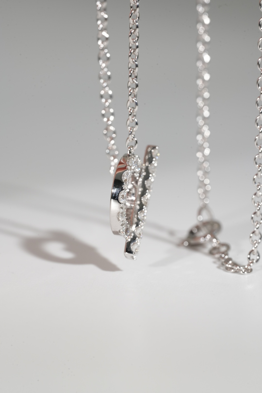 Hermès Full-Diamond “Mini Q” Necklace