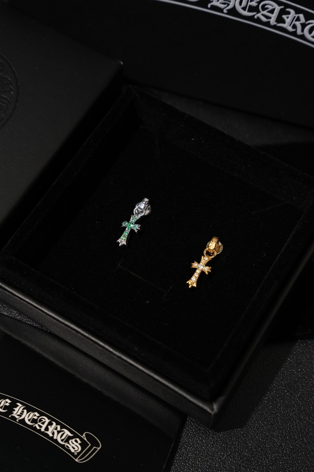 Chrome Hearts Cross Stud Earrings