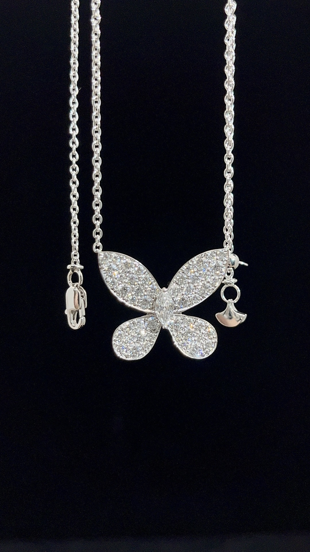 GRAFF Full-Diamond Butterfly Necklace