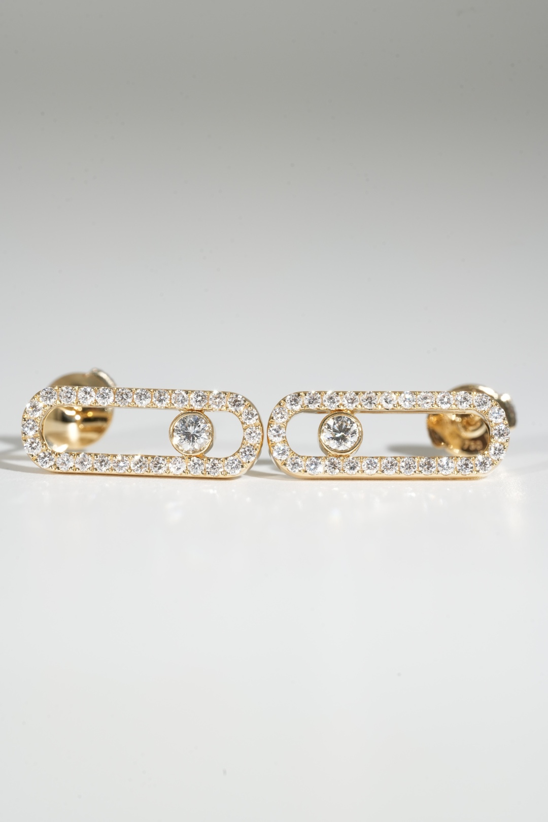 Messika Half-Diamond Move Stud Earrings