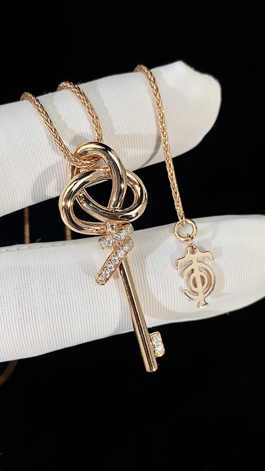 Tiffany Knot Key Necklace