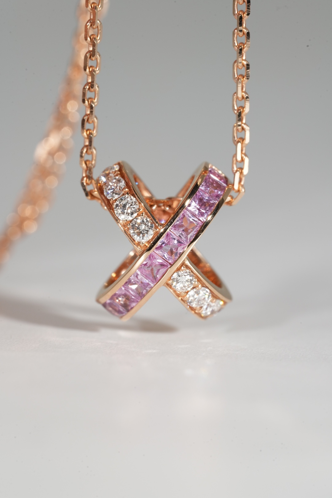 Chaumet Full-Diamond Cross Pendant Necklace