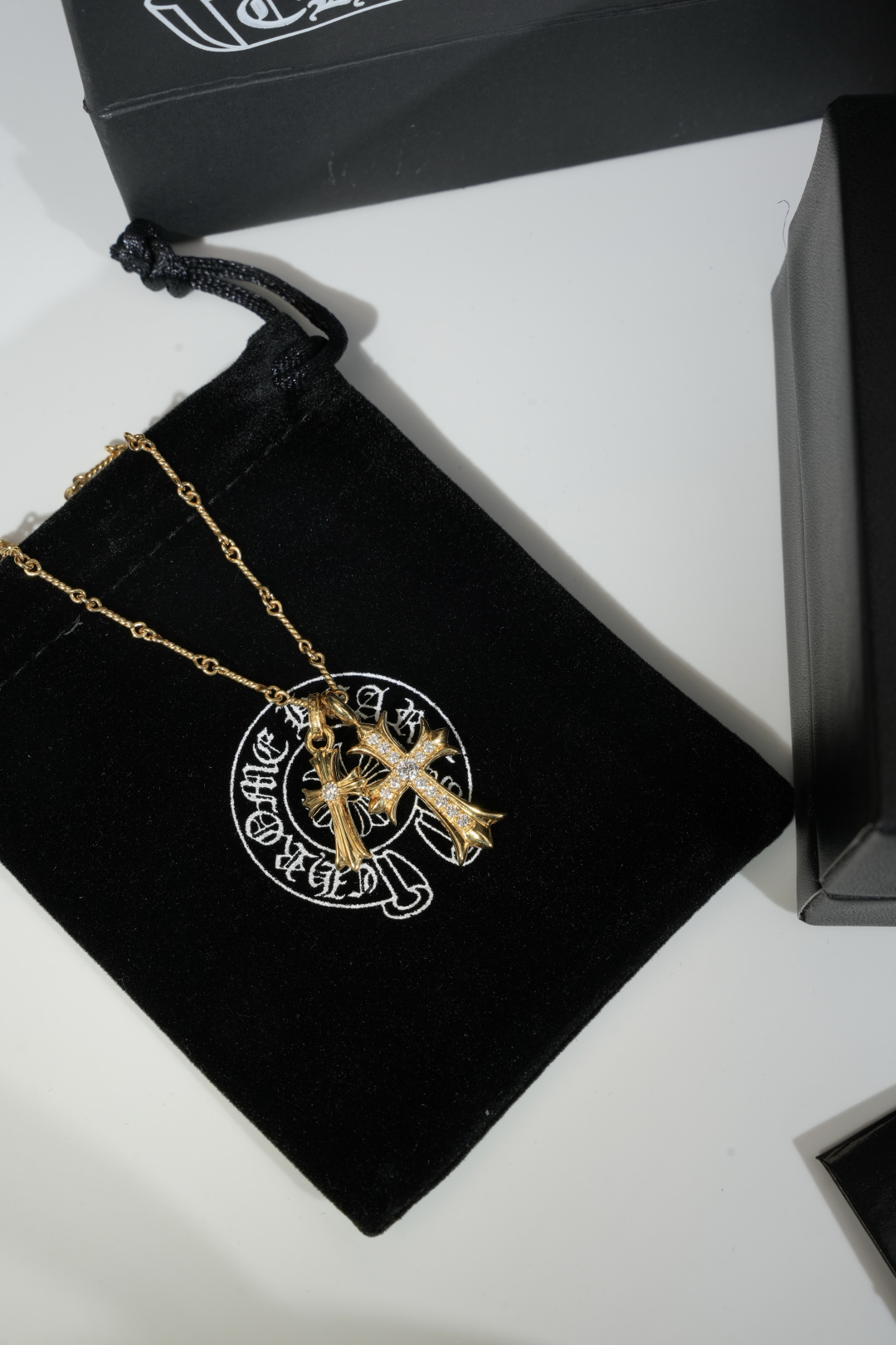 Chrome Hearts Double Cross Necklace