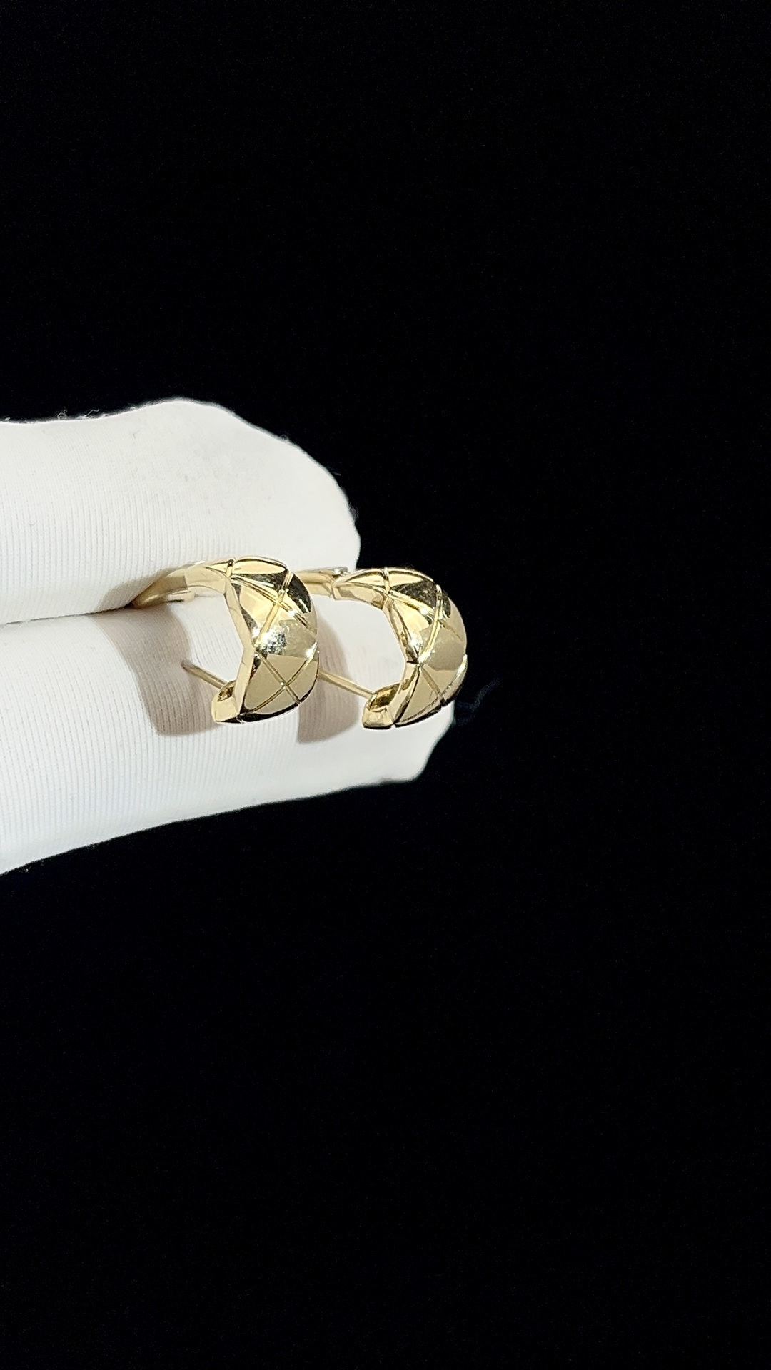 Chanel Quilted Stud Earrings