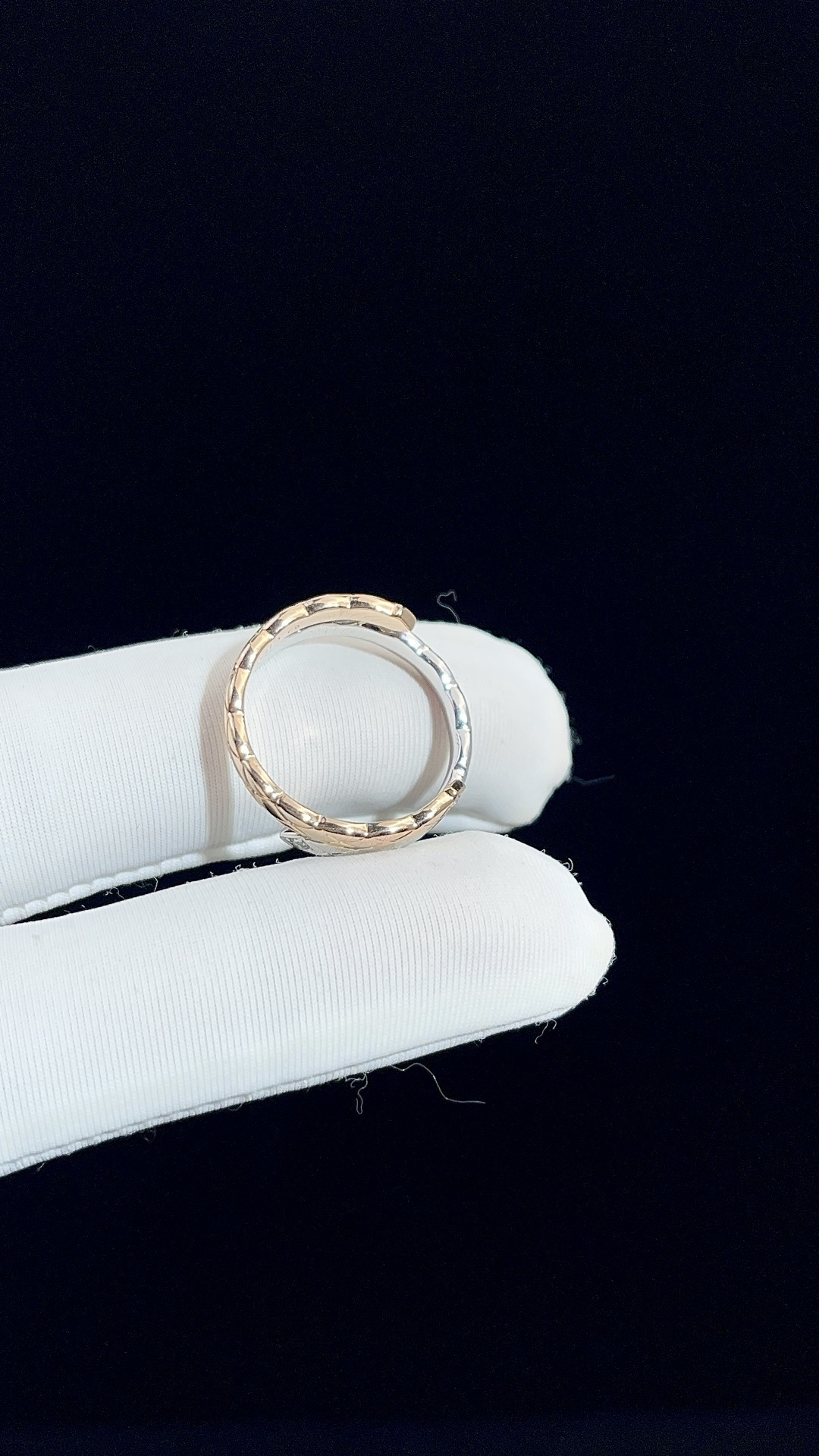 Chanel Two-tone Quilted Ring