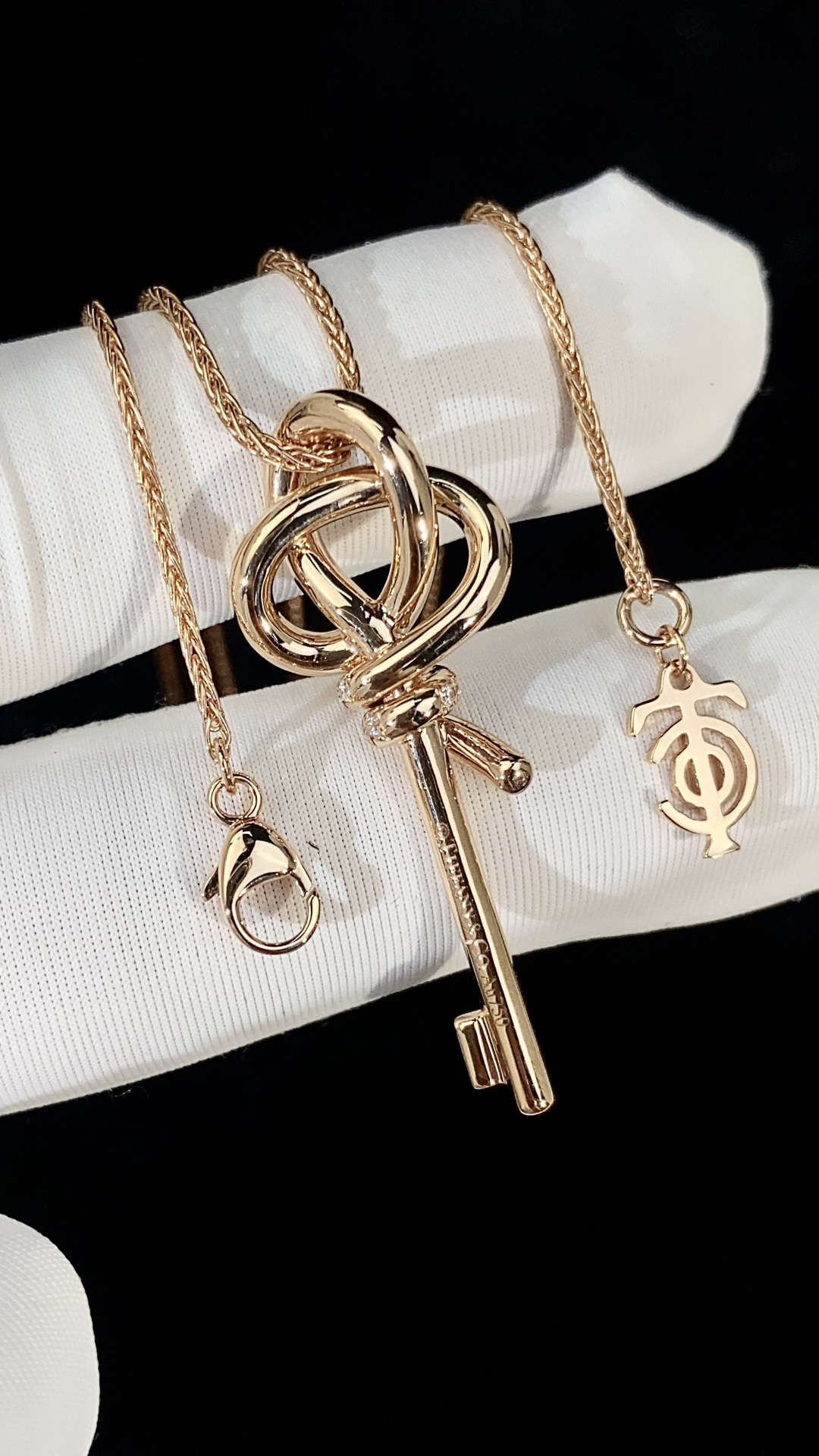 Tiffany Knot Key Necklace