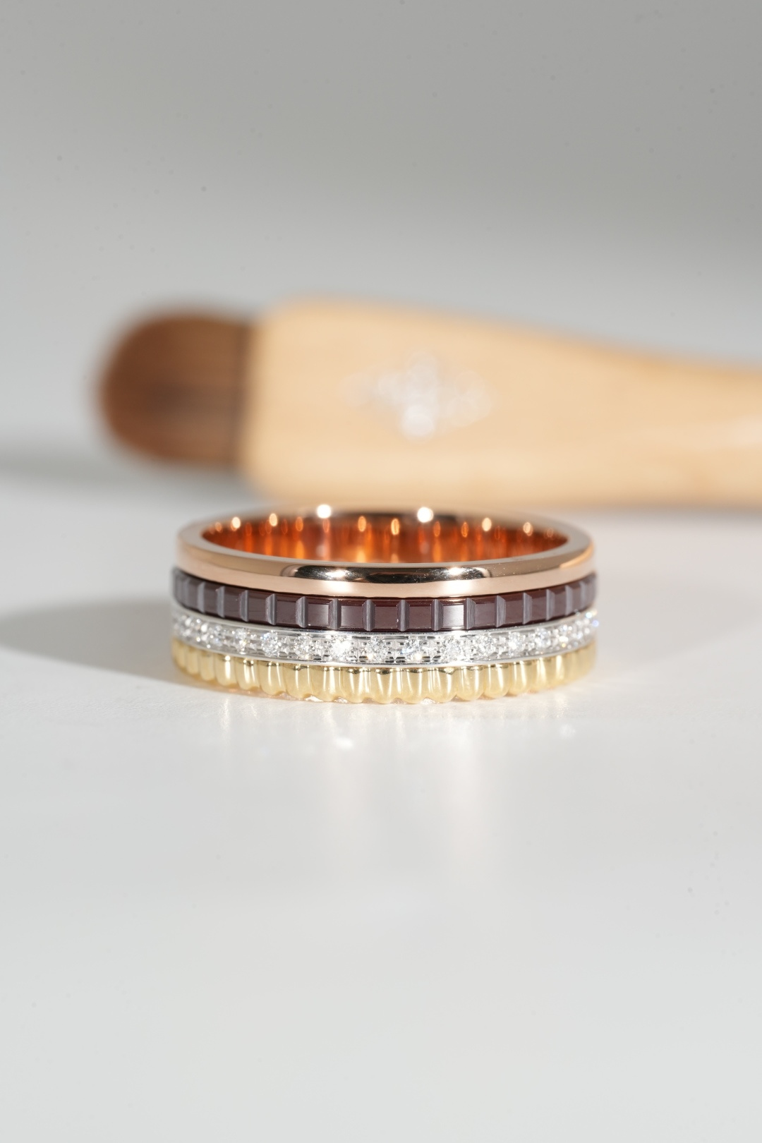 Boucheron Four-Layer Black Ceramic Ring