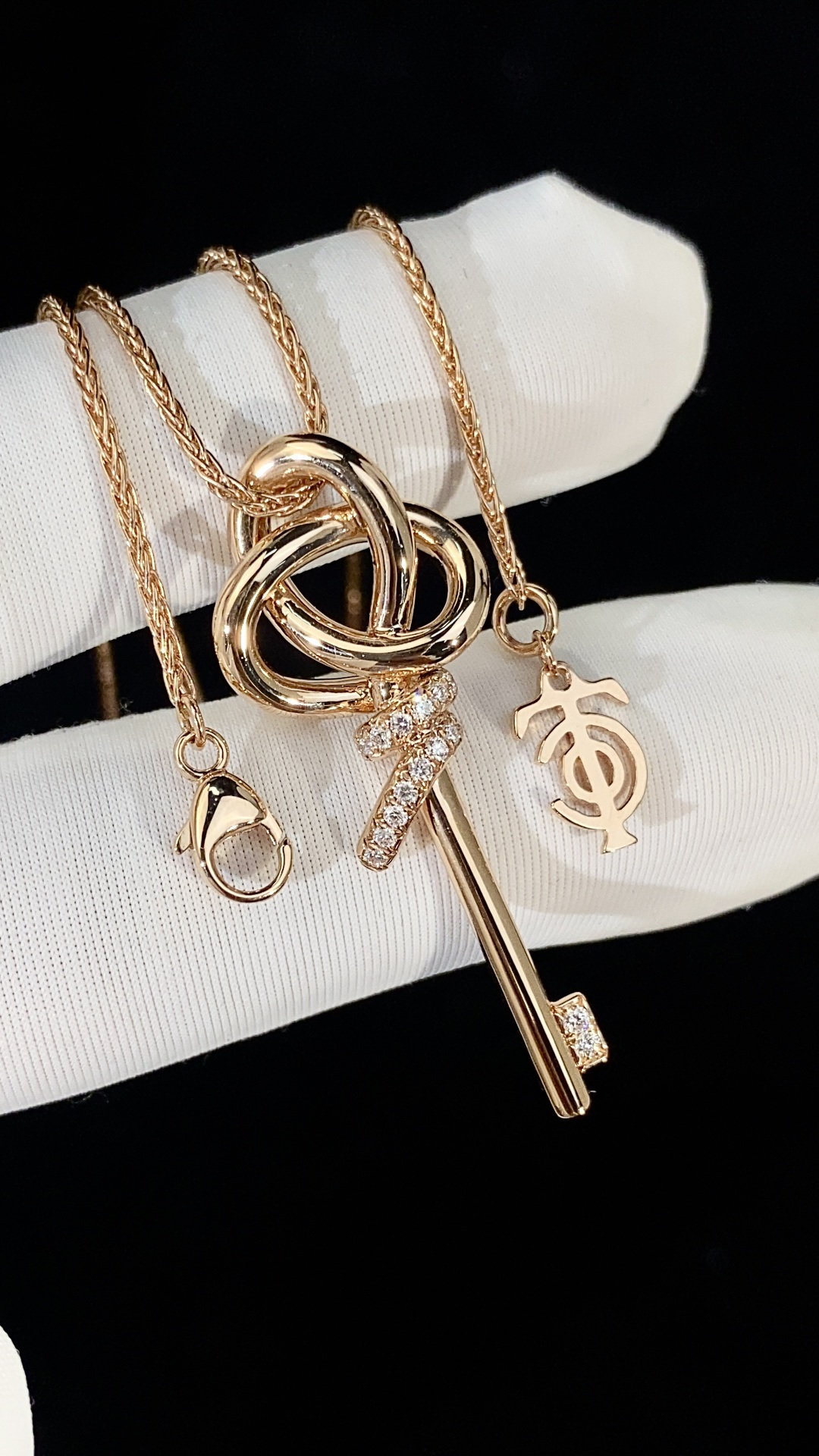 Tiffany Knot Key Necklace