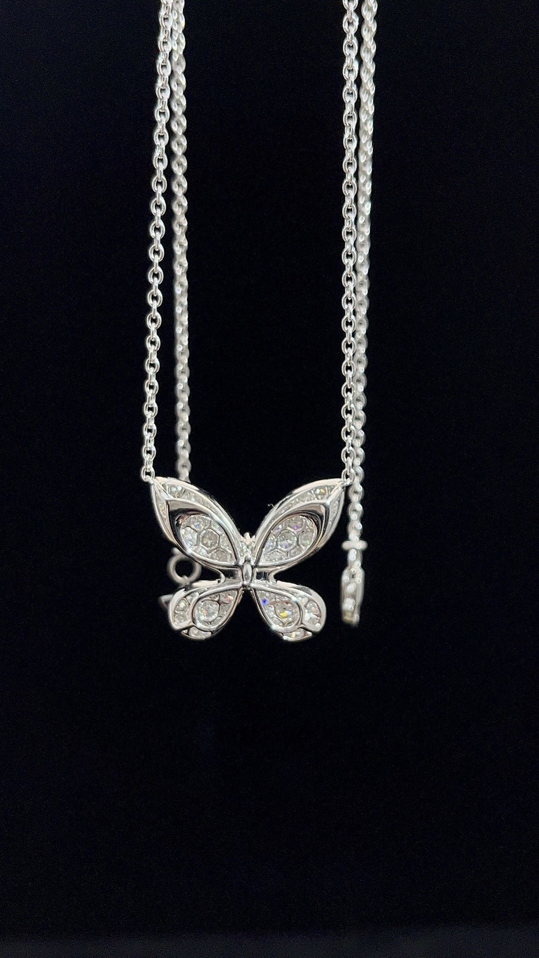 GRAFF Full-Diamond Butterfly Necklace