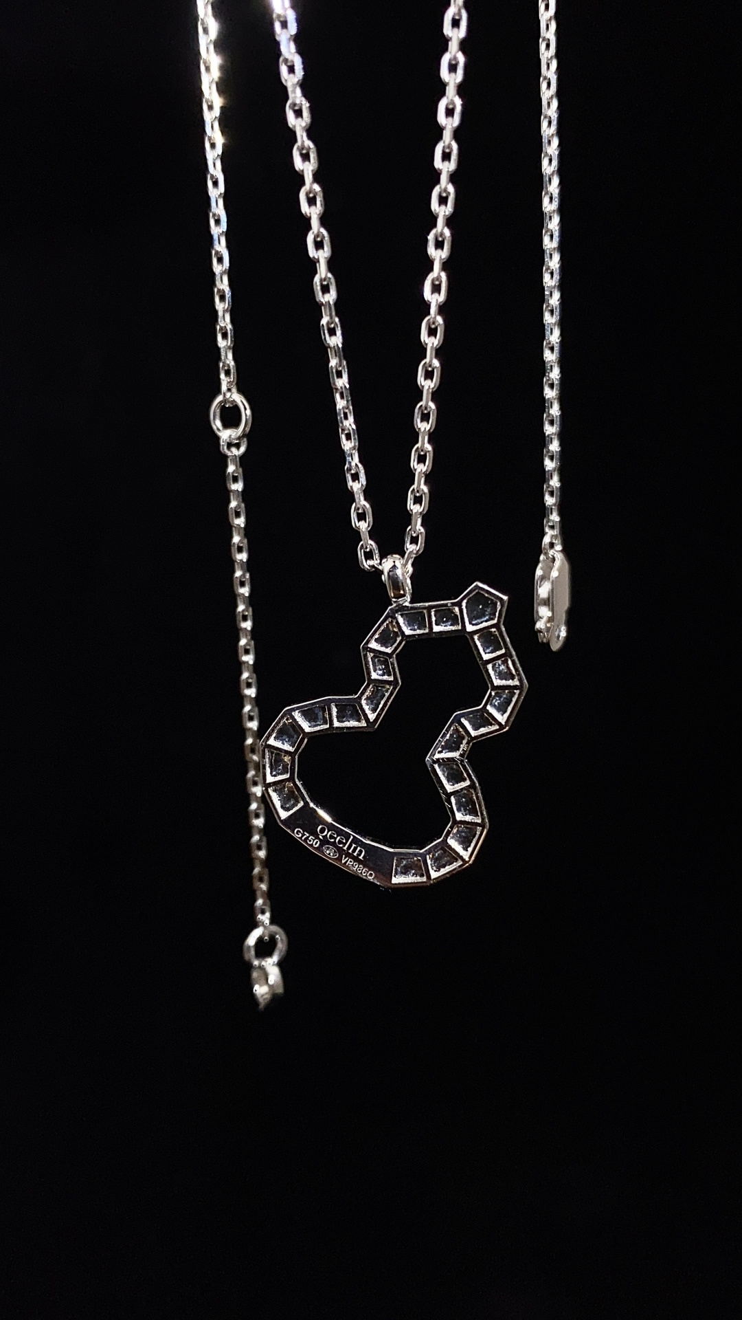 Qeelin Wulu Hollow Pendant Necklace