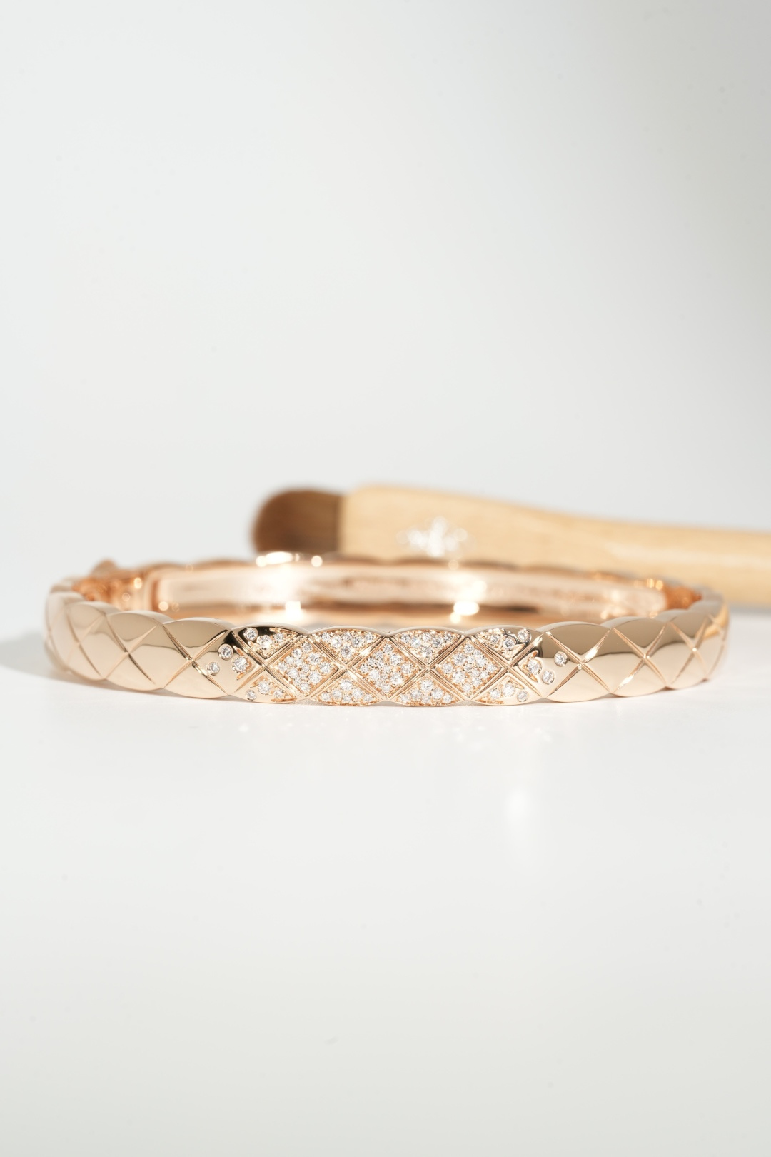 CHANEL Coco Crush Wide Half-Diamond Bracelet