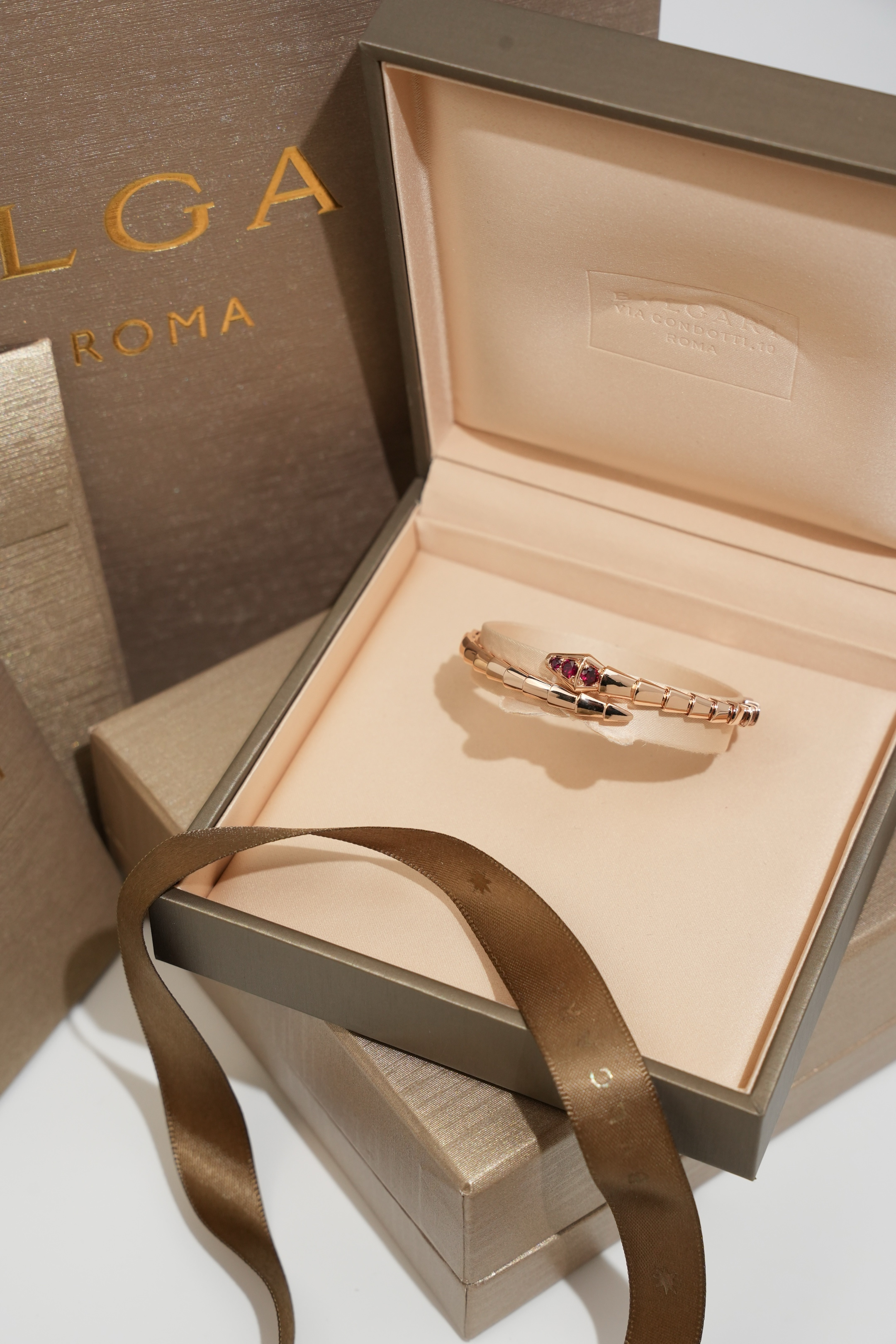 BVLGARI Ruby Serpenti Bracelet