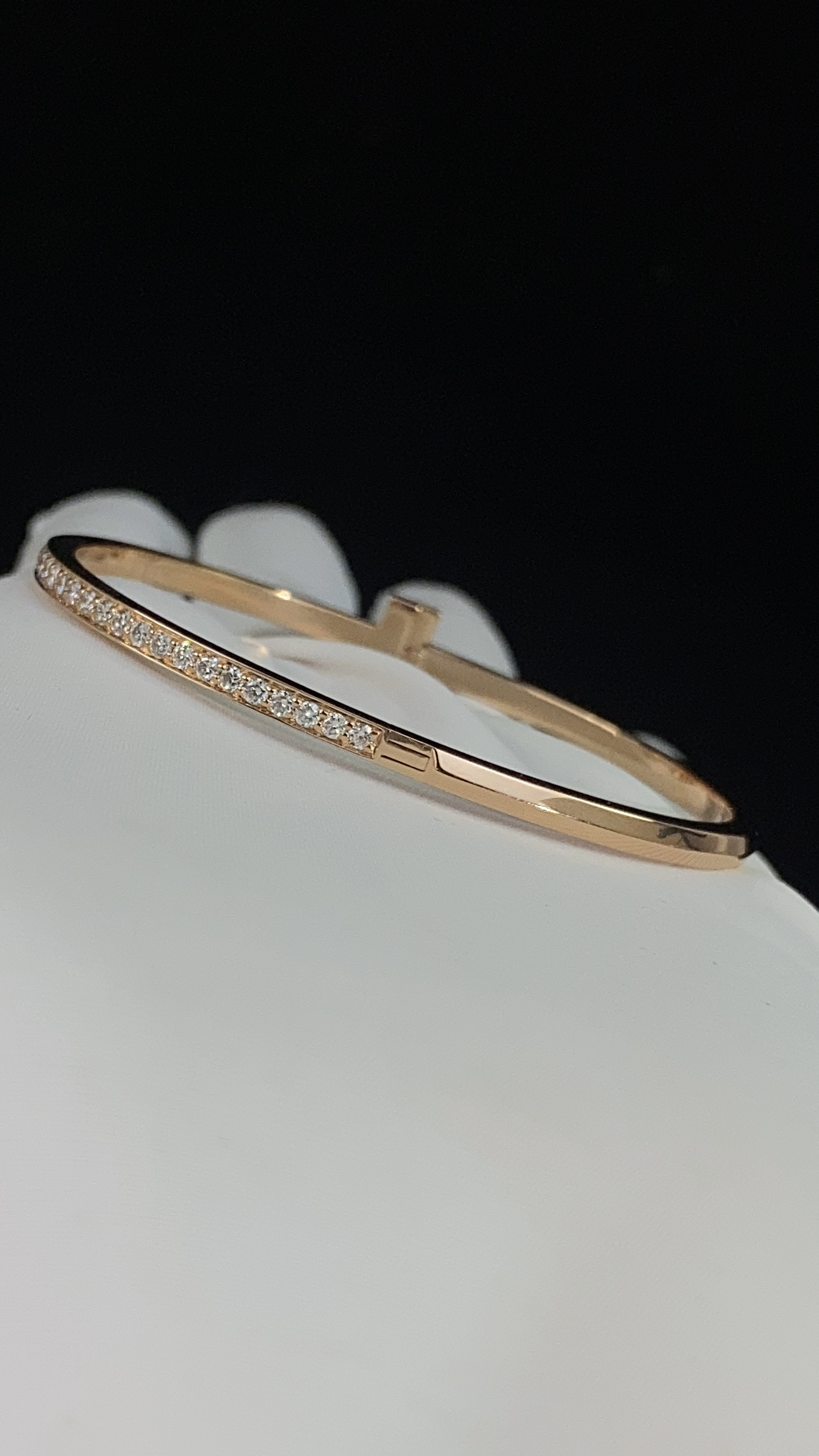 Tiffany Half-Pavé T Bangles