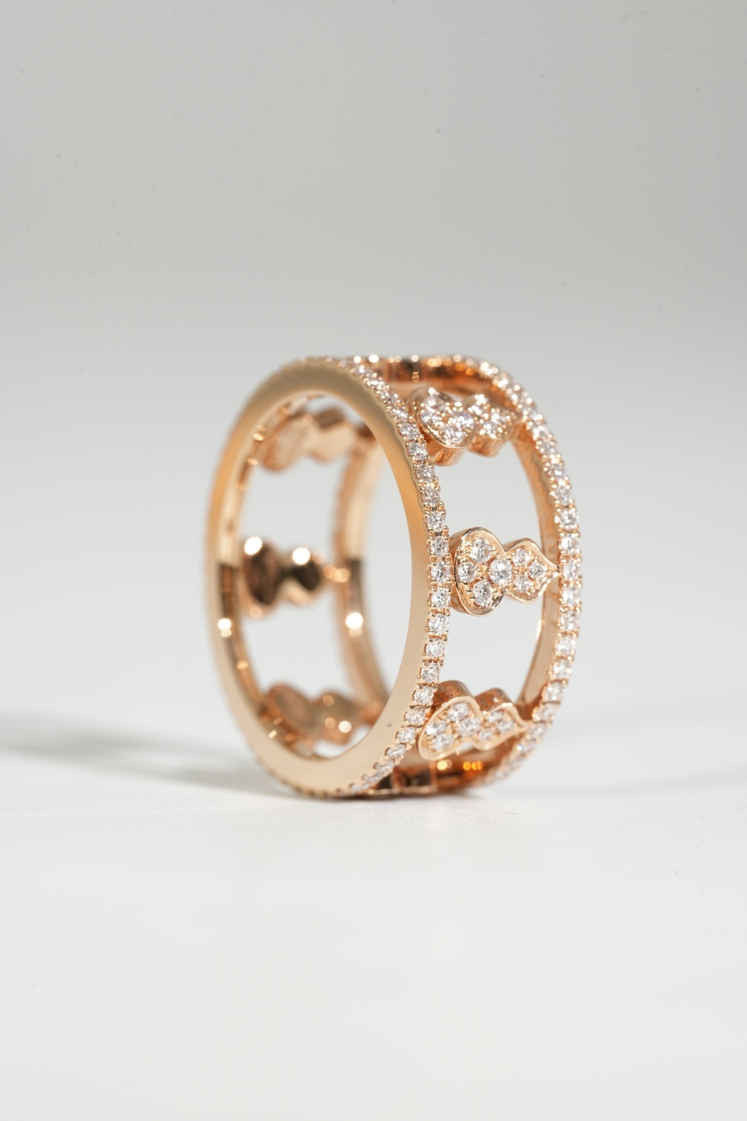 Qeelin Full-Diamond Pumpkin Ring