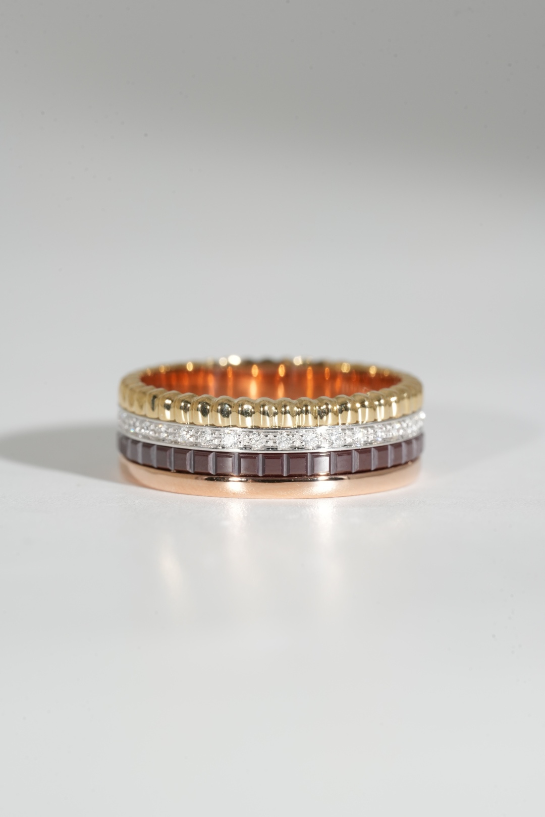 Boucheron Four-Layer Black Ceramic Ring