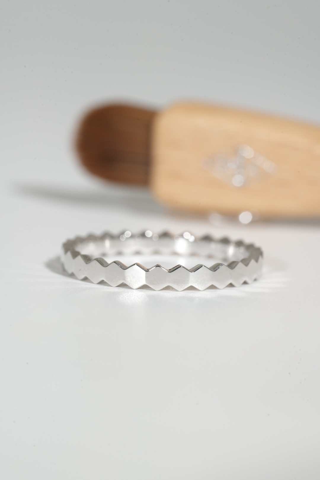 Chaumet Plain Gold Honeycomb Ring