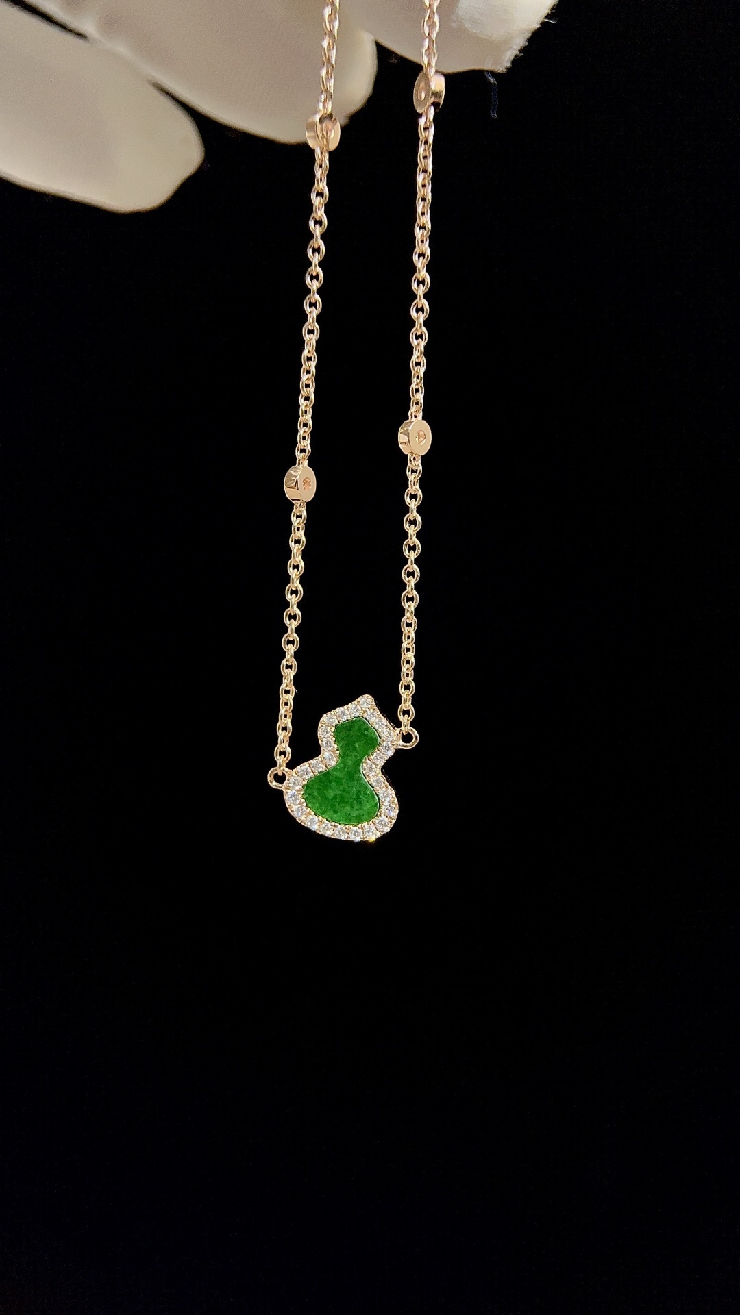 Qeelin Wulu Green Pendant Bracelet