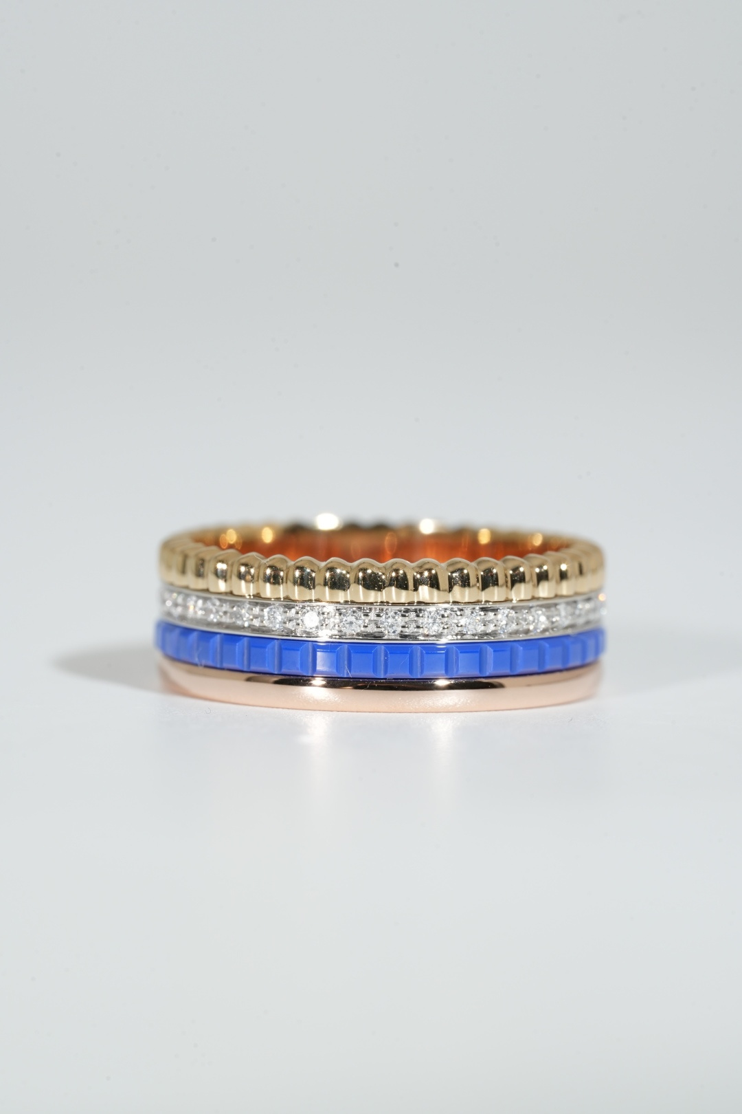 Boucheron Four-Layer Blue Ceramic Ring
