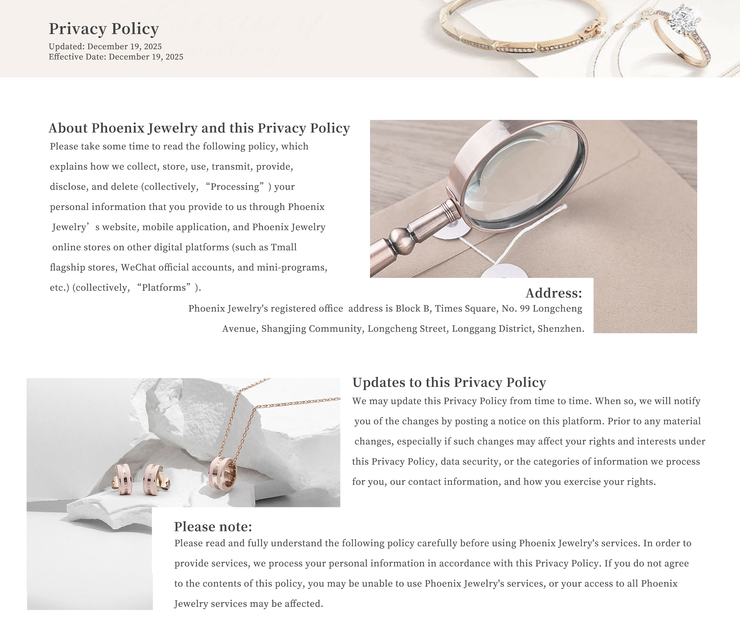 Privacy policy