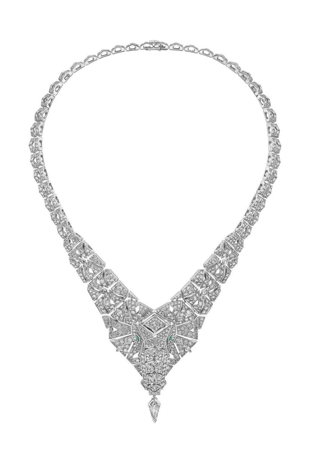 Diamond Elephant Necklace