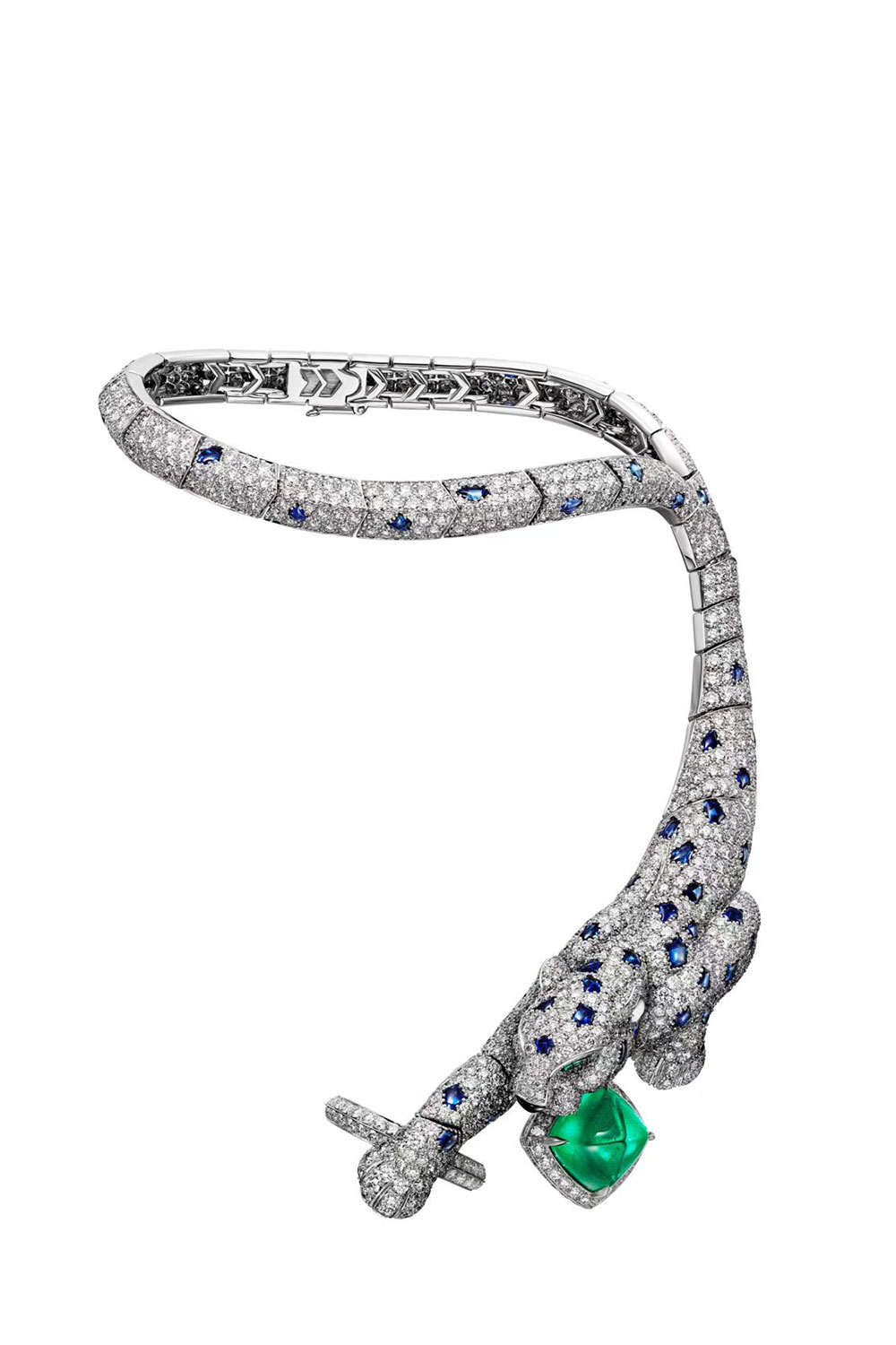 Leopard-Themed Emerald Bracelet