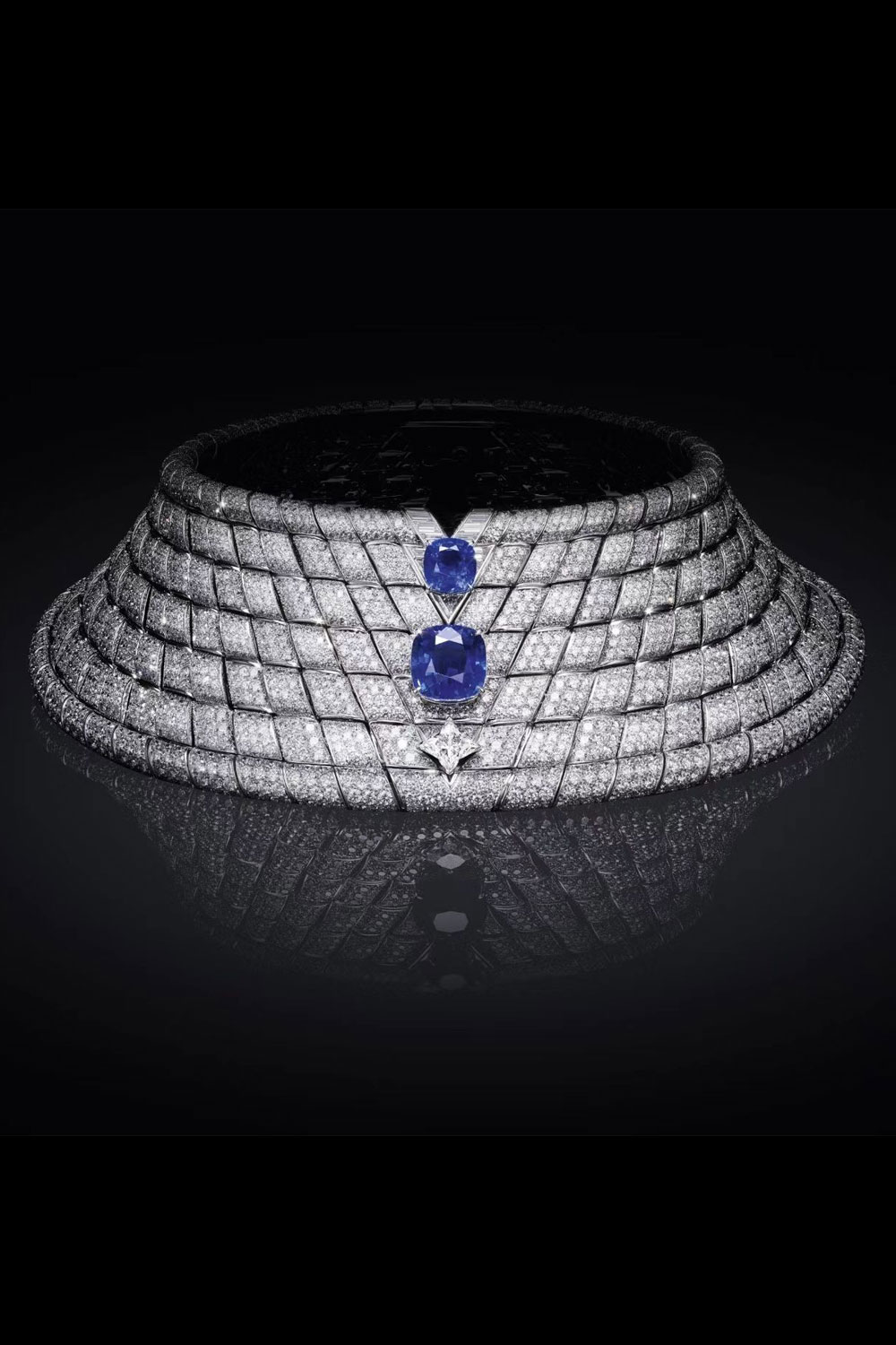 Sapphire and Diamond Necklace