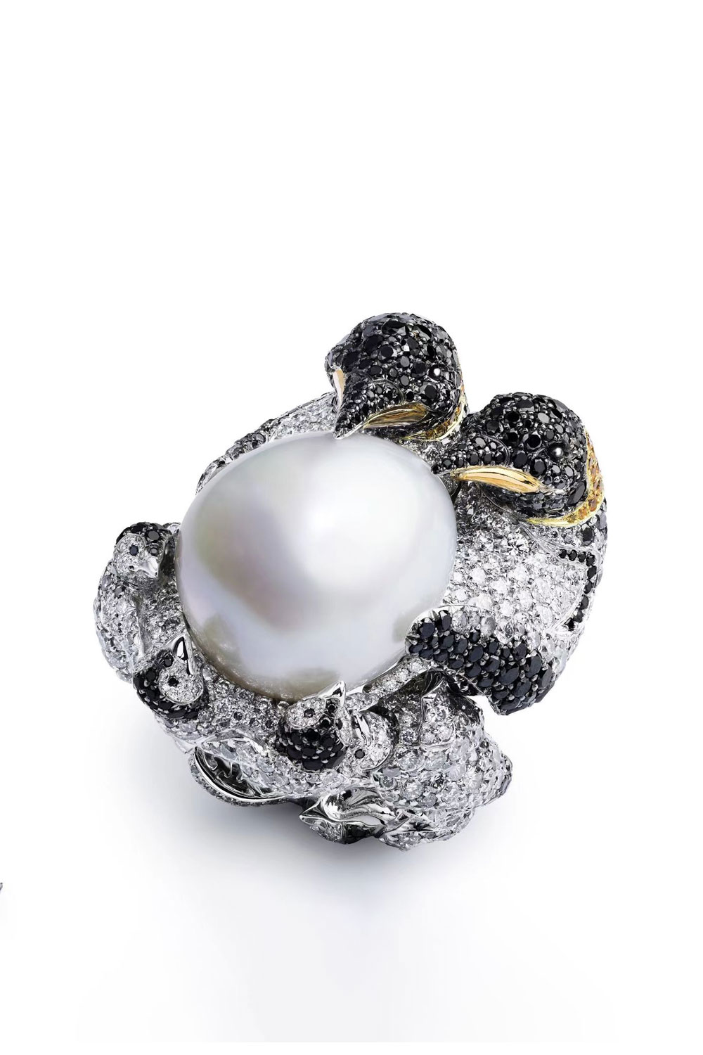 Penguin Pearl Ring