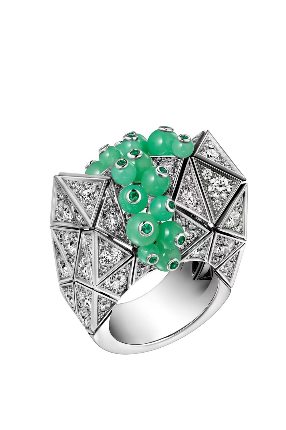 Geometric Beaded Ring