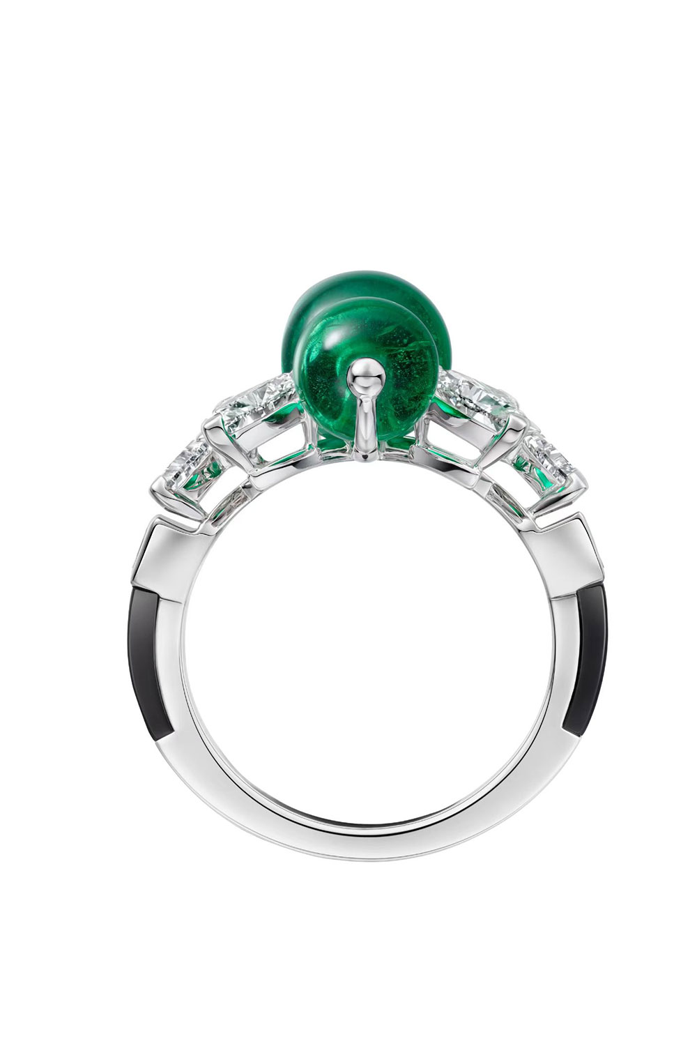 Emerald Beaded Ring