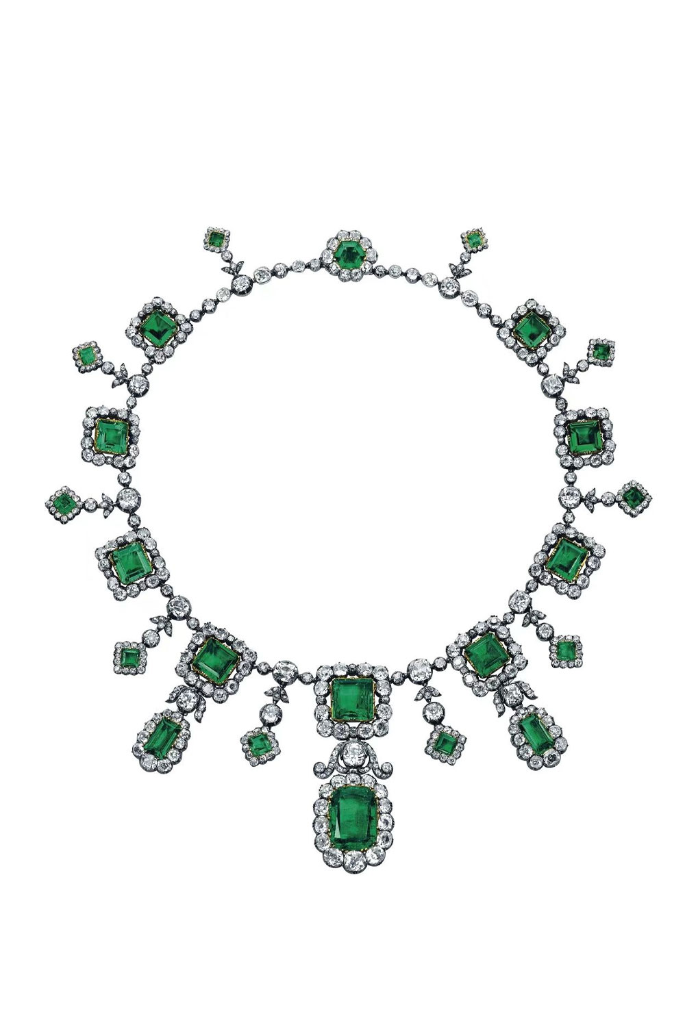 Emerald Diamond Necklace