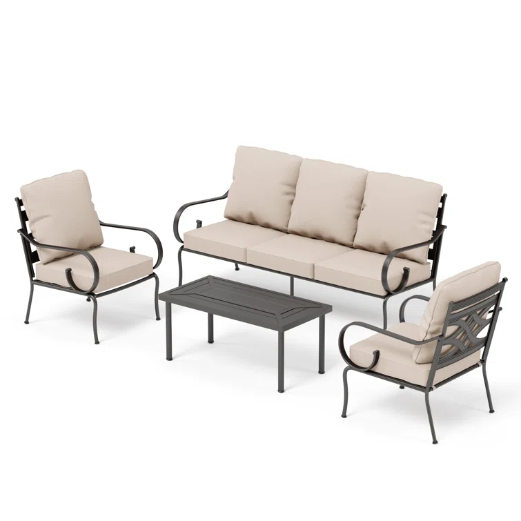 Armisha 5 - Person Outdoor Seating Group with Cushions