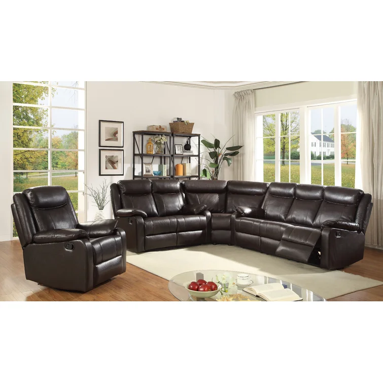 Boston 55'' Faux Leather Reclining Sofa