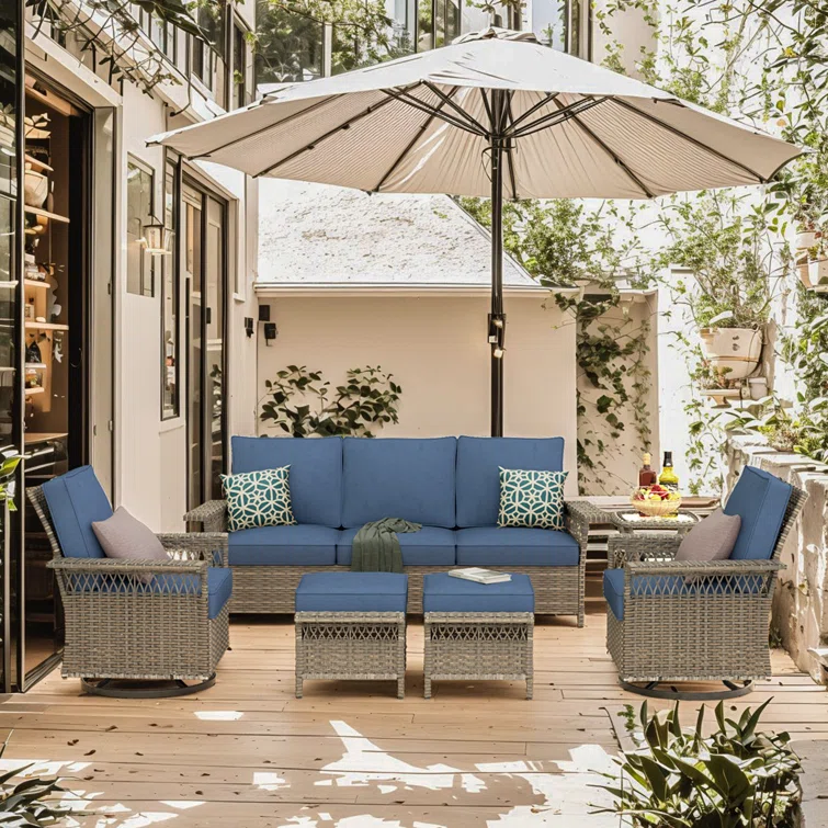 Buenhomino 5 - Person Outdoor Seating Group with Cushions