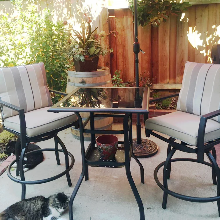 California 2 - Person Square Outdoor Dining Set