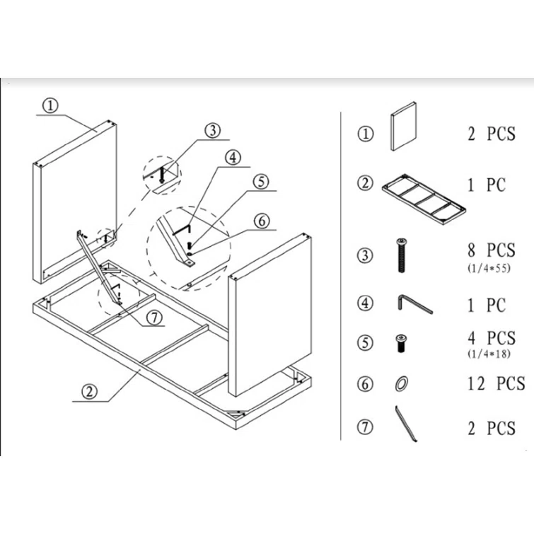 Glen Ellyn 6 - Person Rectangular Outdoor Dining Set