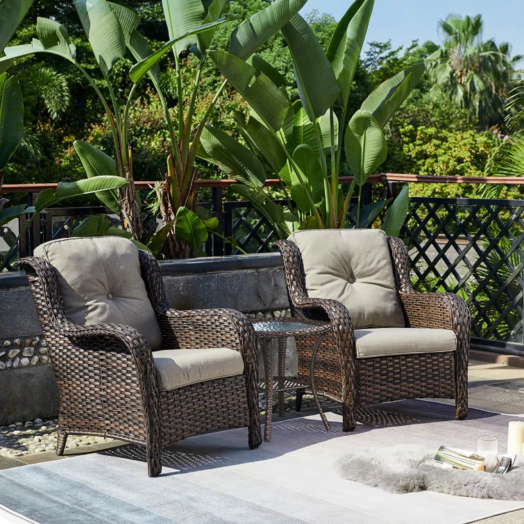 Carolina 2 - Person Outdoor Seating Group with Cushions