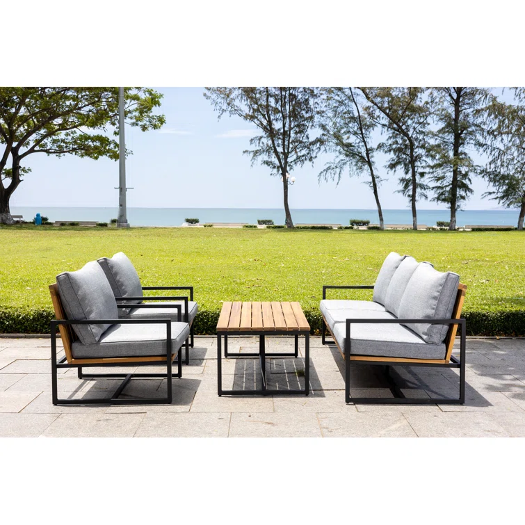 Lakewood 5 - Person Outdoor Seating Group with Cushions