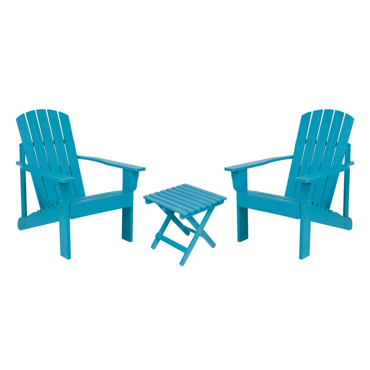 Grandview Outdoor Adirondack Chair and Side Table Set