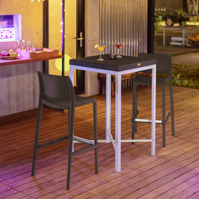 Andyn 2 - Person Square Outdoor Dining Set