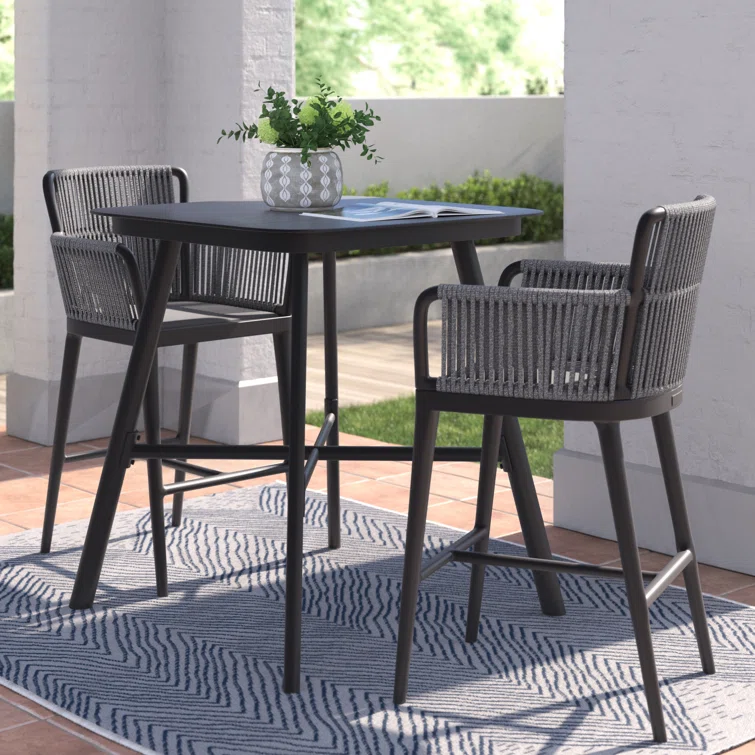 Archie 2 - Person Square Outdoor Dining Set