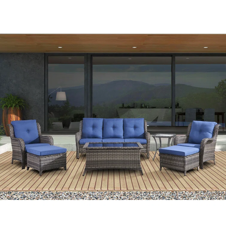 5 - Person Outdoor Seating Group with Cushions